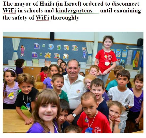 Wifi verbod scholen Haifa